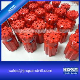 China T38 3&quot; threaded button bits 76mm retrac drop center spherical buttons supplier