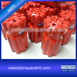 T38 3&quot; threaded button bits 76mm retrac drop center spherical buttons supplier